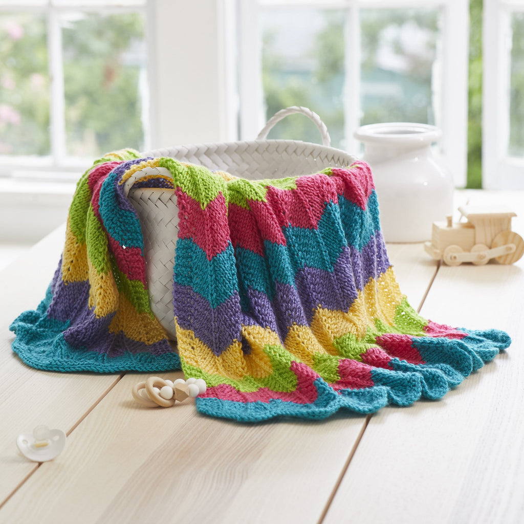 Lace Stripes Blanket – Premier Yarns