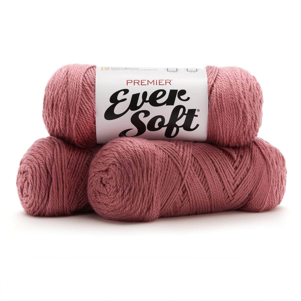 Ever Soft Premier Yarn Precious Pink 4 (Medium) 158 Yards 3 Ounces