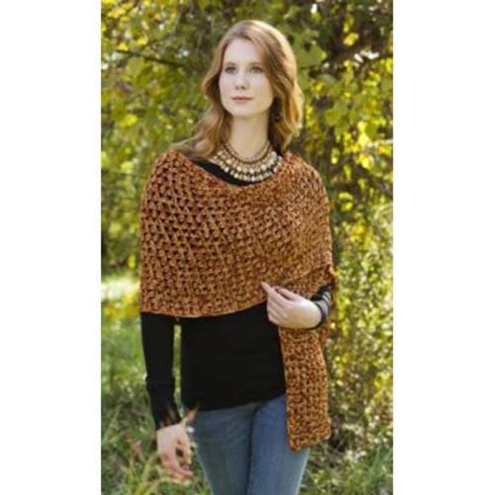 Leopard Print Knit Wrap [FREE Knitting Pattern]