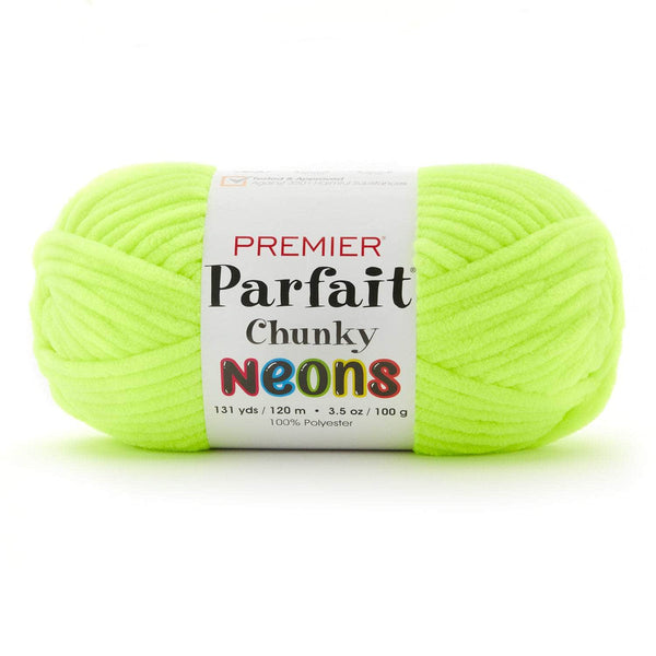 Chunky Yarn of Acrylic/Wool, L: 15 m, size mega , lime green, 300 g/ 1 ball