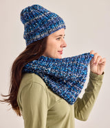 Berry Blooms Knit Cap and Cowl Set