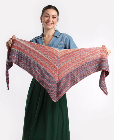 Sunset Stripes Shawl