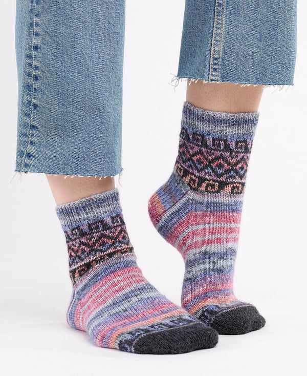 Swirling Diamond Socks