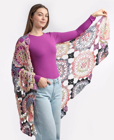 Floral Fireworks Shawl