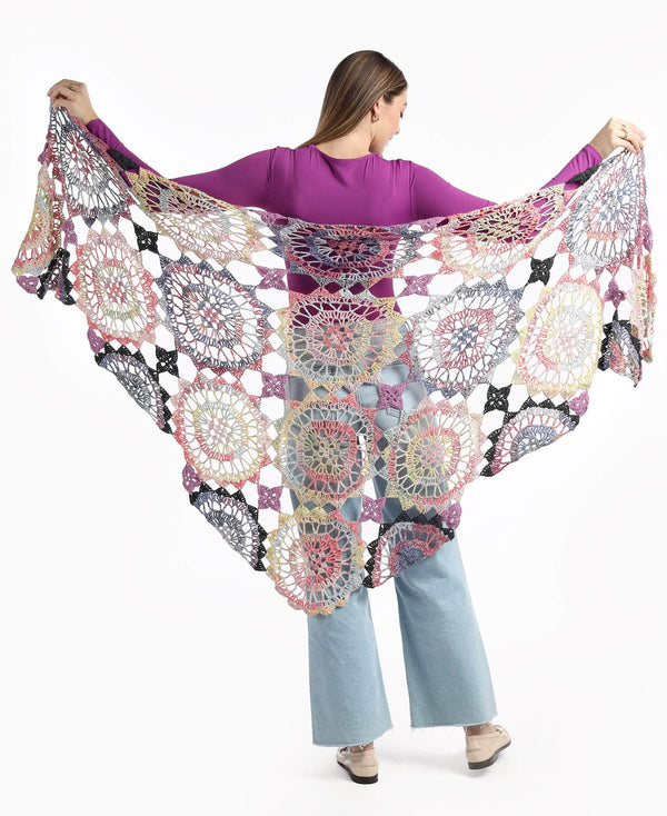 Floral Fireworks Shawl