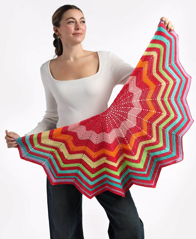 Chevron Burst Shawl