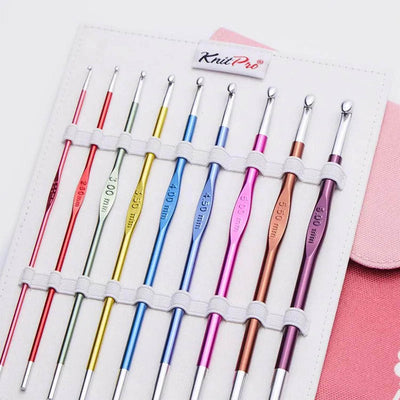 Zing Single Ended Crochet Hook Deluxe Set of 9