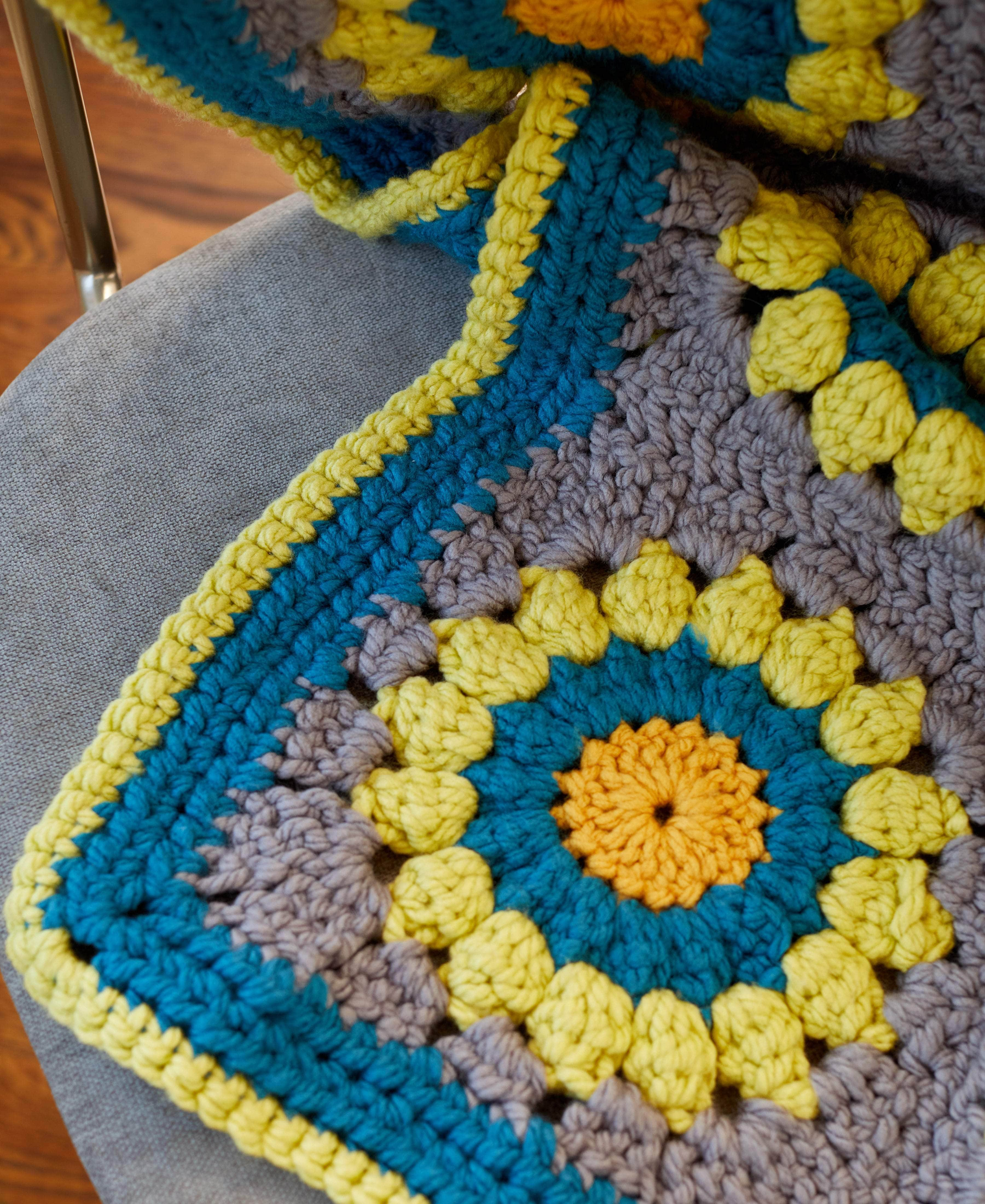 Crochet Motif Throw Premier Yarns