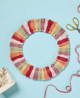 Candy Stripe Tassel Wreath