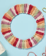 Candy Stripe Tassel Wreath