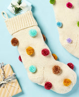 Jingle Poms Knit Stocking