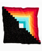 Rainbow Log Cabin Throw