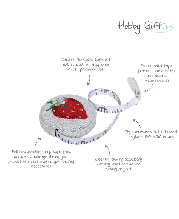 Strawberry Greenhouse Retractable Tape Measure