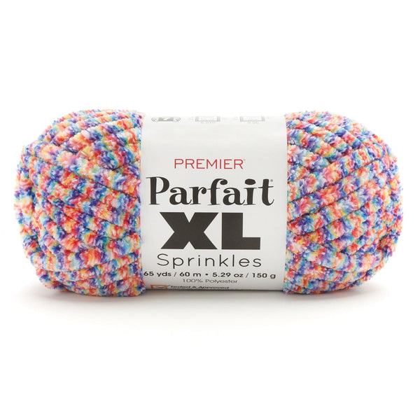 Premier Yarns Parfait XL Yarn, Ideal Yarn for Crocheting and Knitting,  Jumbo Yarn, Made of 100% Polyester, Purple, 7 oz, 87 Yards