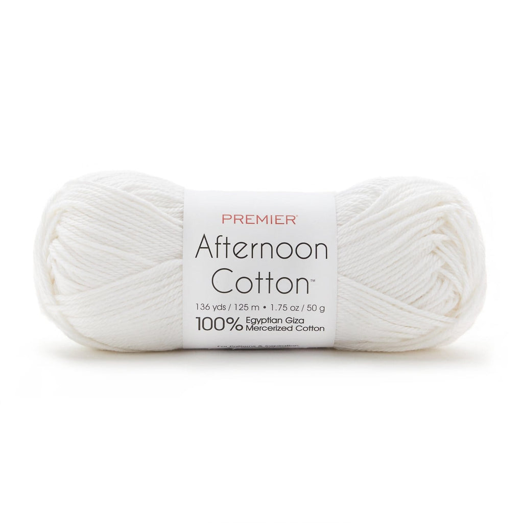Premier Yarns Cotton Sprout DK, Natural Cotton Yarn, Machine-Washable, DK  Yarn for Crocheting and Knitting, White, 3.5 oz, 230 Yards