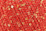 Cotton Gold 1092 Red with Gold Sequins