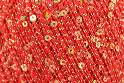 Cotton Gold 1092 Red with Gold Sequins