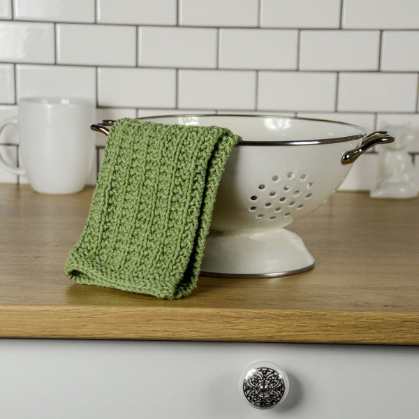 Knitted Rectangle Kitchen Washcloth - Solo Stitching