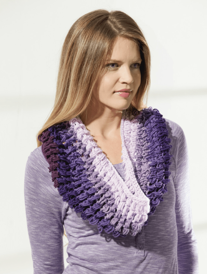 Premier® Gradient Puff Stitch Cowl – Premier Yarns