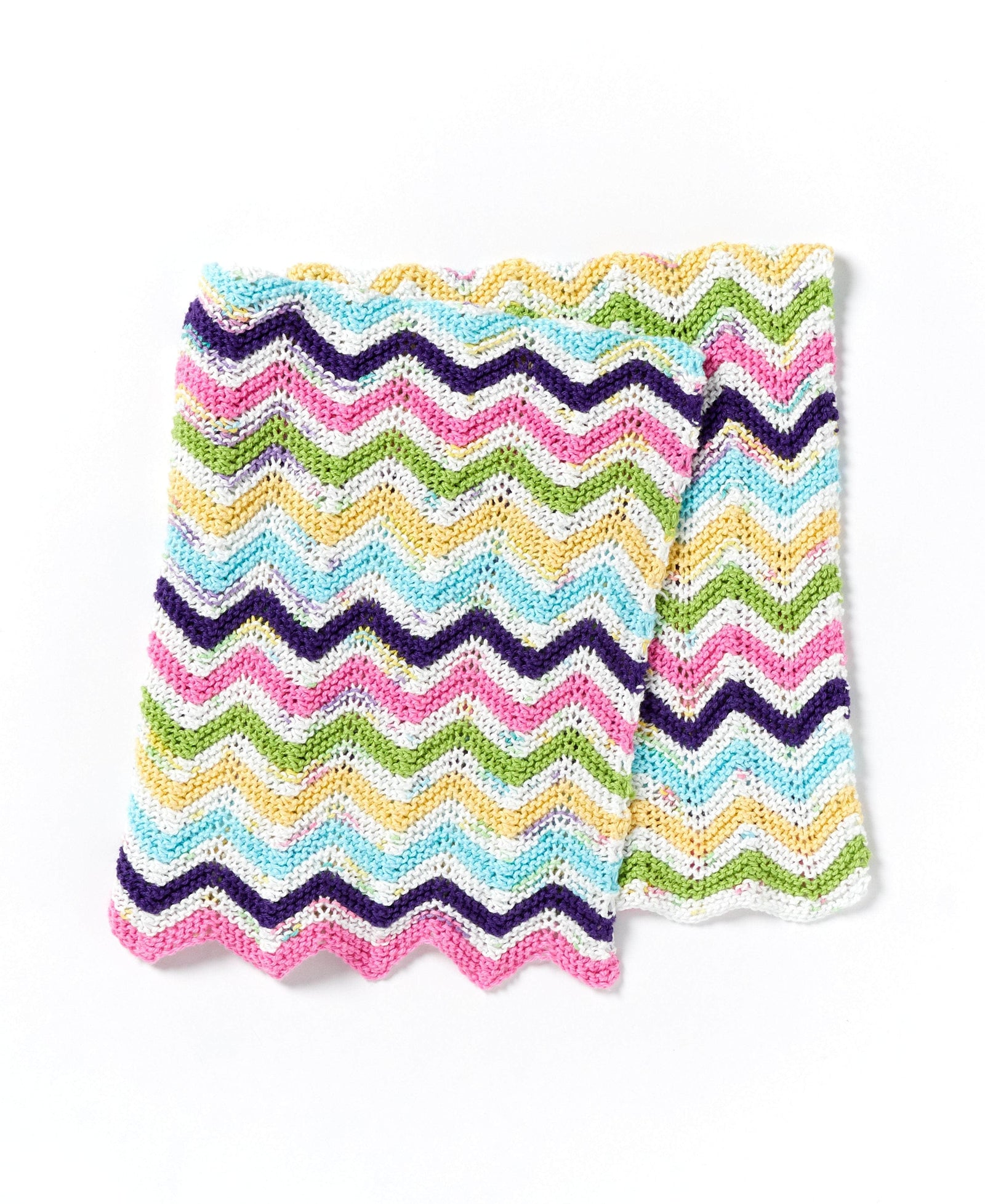 Aqua White Yellow Cr4cheted Ripple Baby Blanket- Chevron good Crib Blanket-Ready To Ship